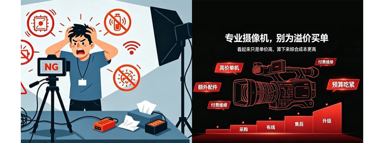 PBC-120类广电摄像机整机宣传效果图